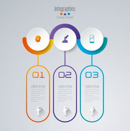 商务信息统计图表设计 5个矢量素材AI模板下载与信息图表应用指南